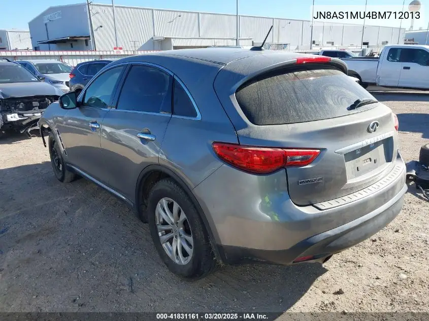 2011 Infiniti Fx35 VIN: JN8AS1MU4BM712013 Lot: 41831161