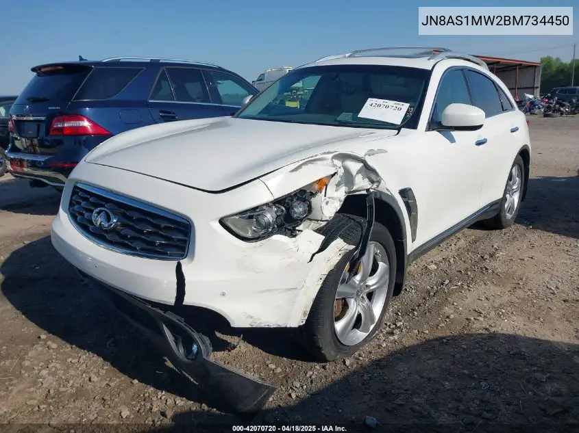 2011 Infiniti Fx35 VIN: JN8AS1MW2BM734450 Lot: 42070720