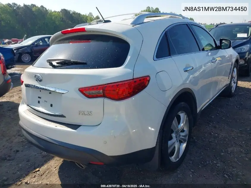 2011 Infiniti Fx35 VIN: JN8AS1MW2BM734450 Lot: 42070720