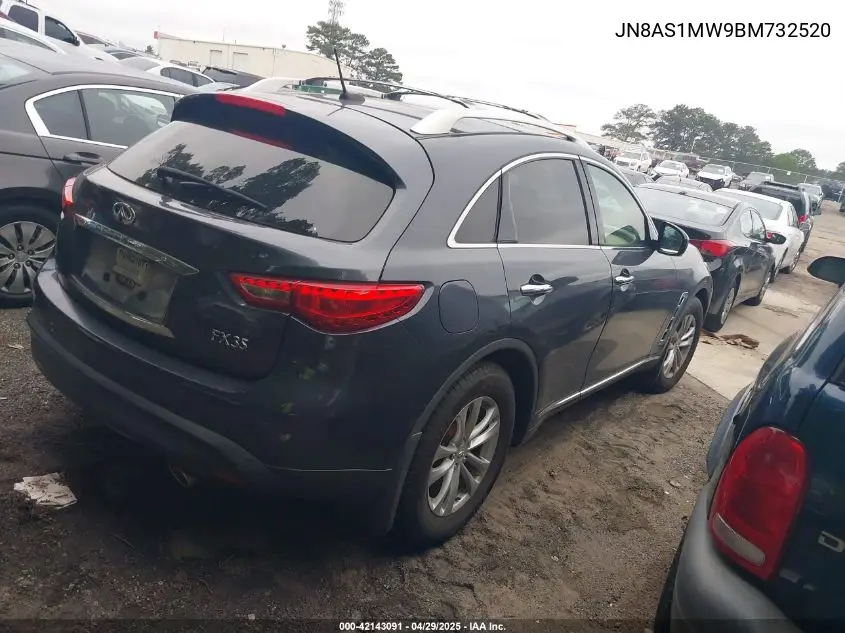 2011 Infiniti Fx35 VIN: JN8AS1MW9BM732520 Lot: 42143091