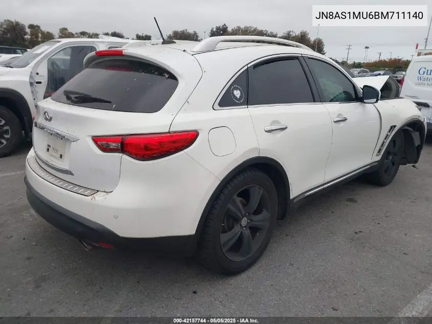 2011 Infiniti Fx35 VIN: JN8AS1MU6BM711140 Lot: 42157744
