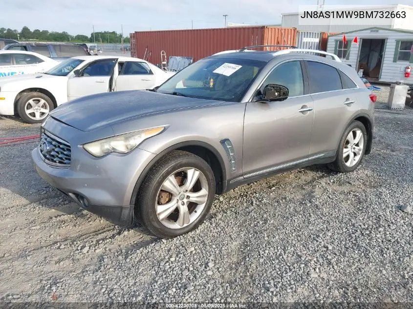 2011 Infiniti Fx35 VIN: JN8AS1MW9BM732663 Lot: 42230708