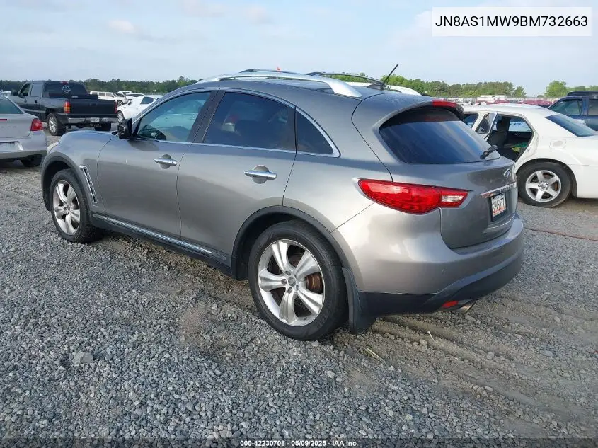 2011 Infiniti Fx35 VIN: JN8AS1MW9BM732663 Lot: 42230708