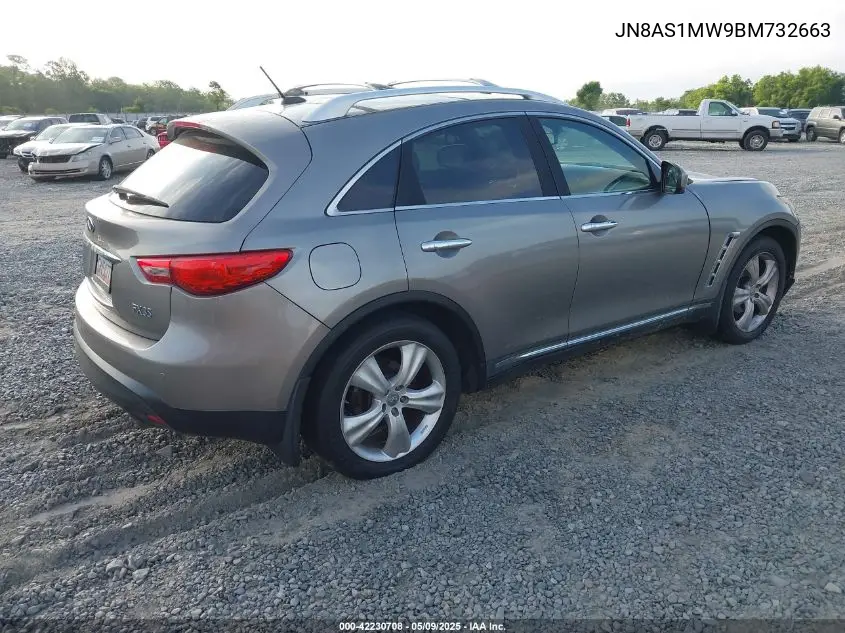 2011 Infiniti Fx35 VIN: JN8AS1MW9BM732663 Lot: 42230708