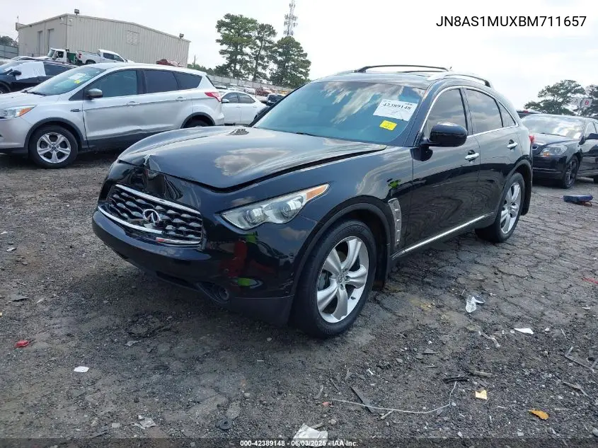 2011 Infiniti Fx35 VIN: JN8AS1MUXBM711657 Lot: 42389148