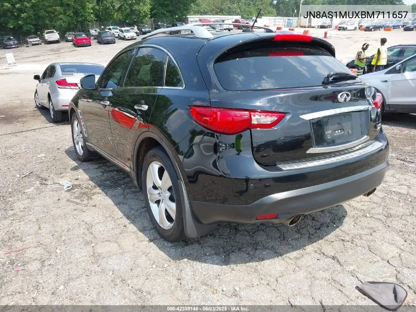 2011 Infiniti Fx35 VIN: JN8AS1MUXBM711657 Lot: 42389148