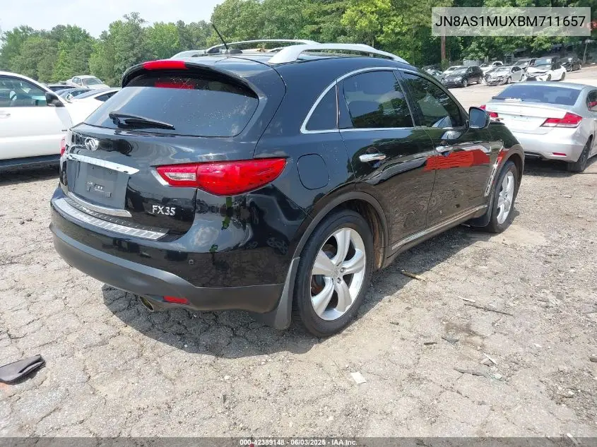 2011 Infiniti Fx35 VIN: JN8AS1MUXBM711657 Lot: 42389148