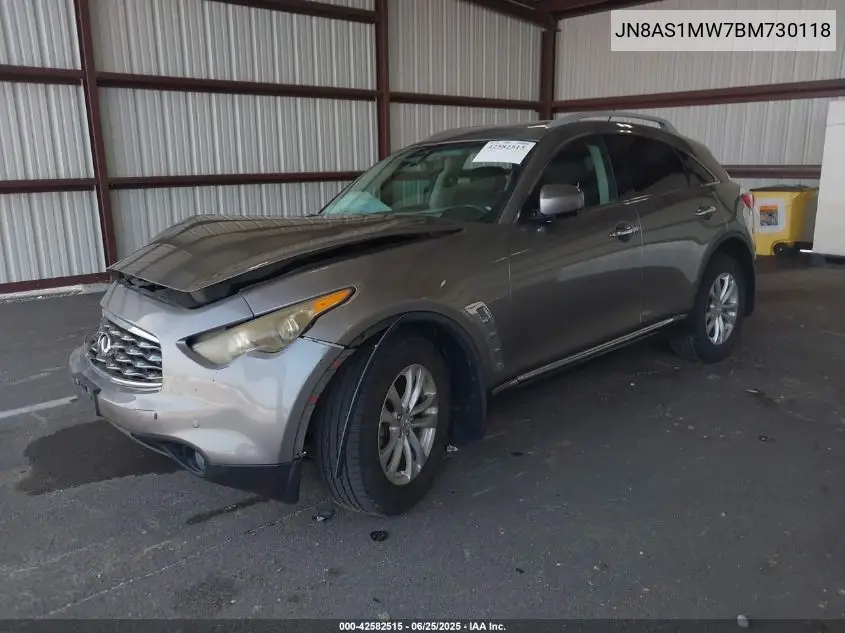 2011 Infiniti Fx35 VIN: JN8AS1MW7BM730118 Lot: 42582515