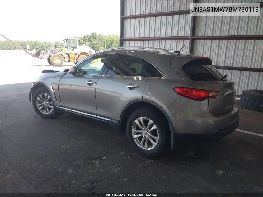 2011 Infiniti Fx35 VIN: JN8AS1MW7BM730118 Lot: 42582515