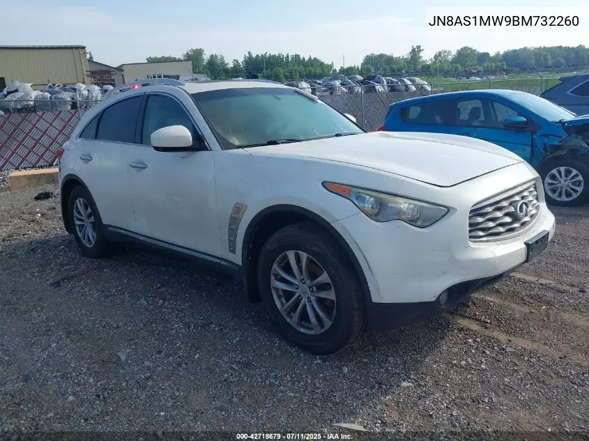 2011 Infiniti Fx35 VIN: JN8AS1MW9BM732260 Lot: 42718679