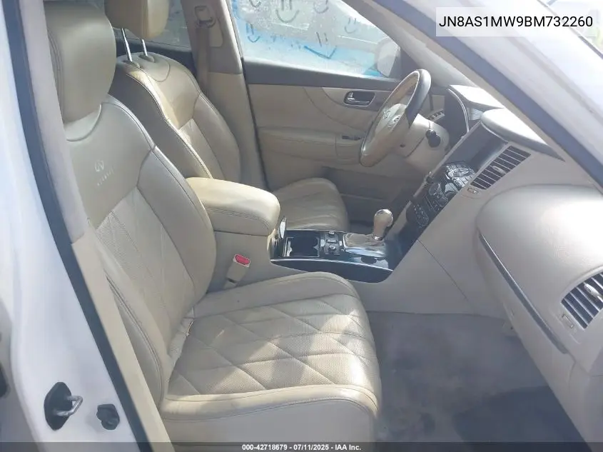 2011 Infiniti Fx35 VIN: JN8AS1MW9BM732260 Lot: 42718679