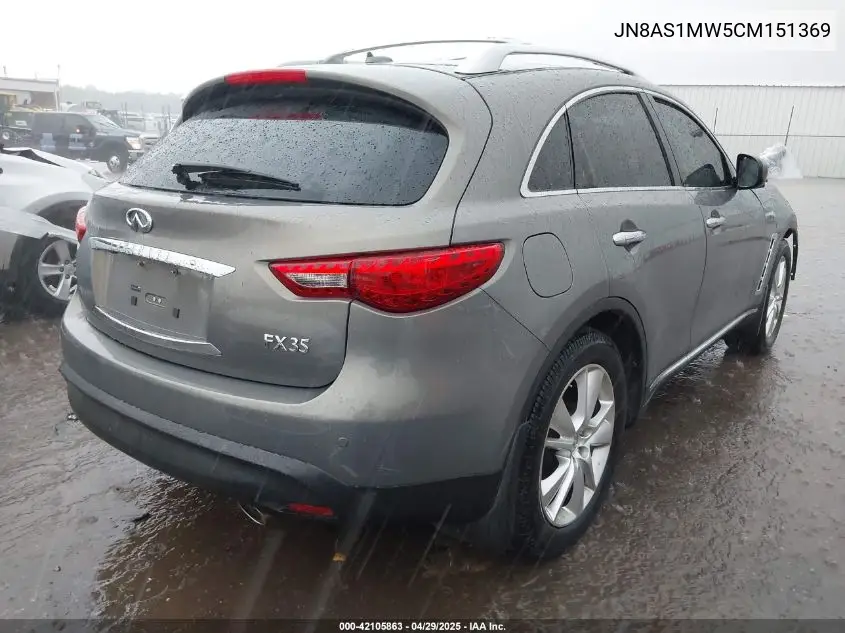 2012 Infiniti Fx35 VIN: JN8AS1MW5CM151369 Lot: 42105863
