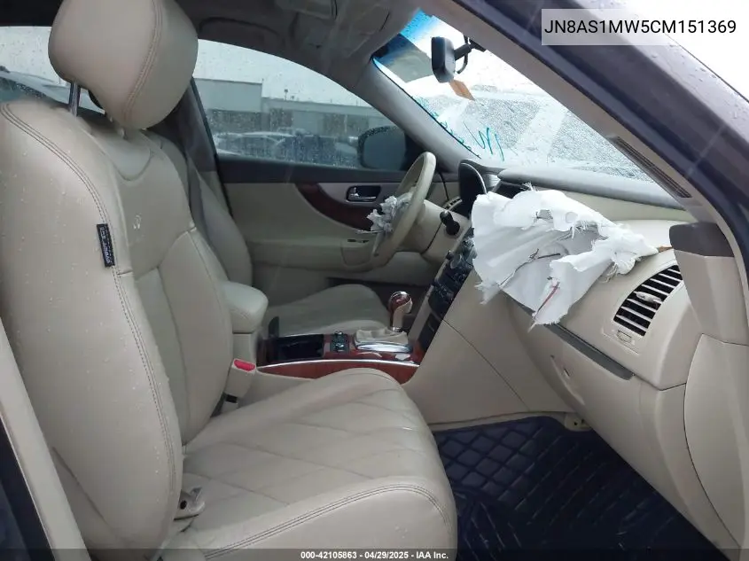 2012 Infiniti Fx35 VIN: JN8AS1MW5CM151369 Lot: 42105863