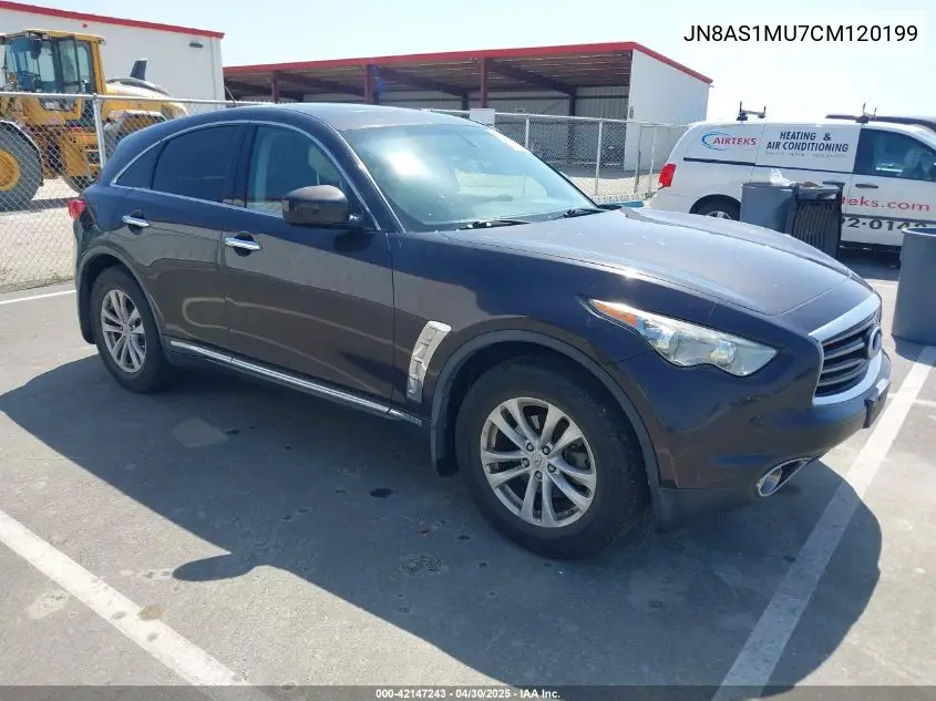 2012 Infiniti Fx35 VIN: JN8AS1MU7CM120199 Lot: 42147243
