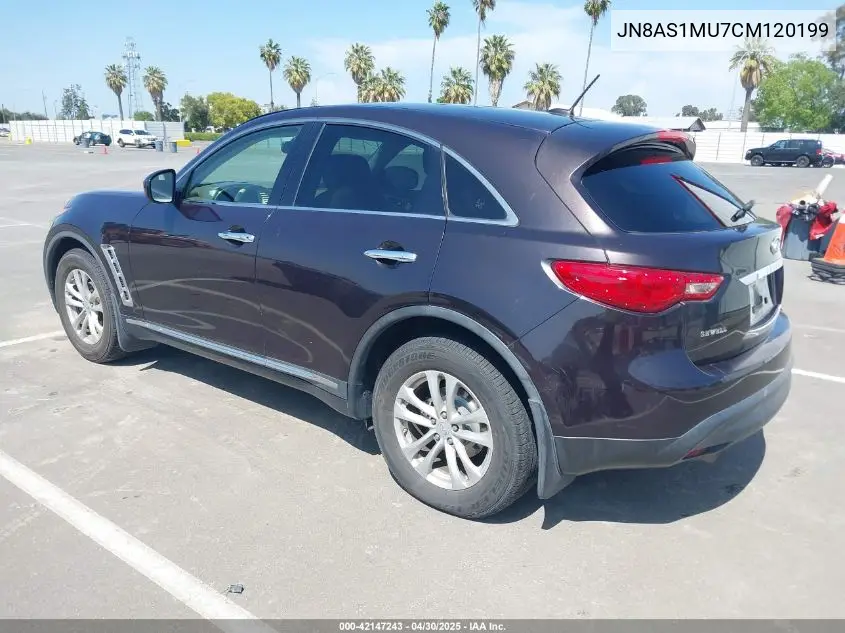 2012 Infiniti Fx35 VIN: JN8AS1MU7CM120199 Lot: 42147243