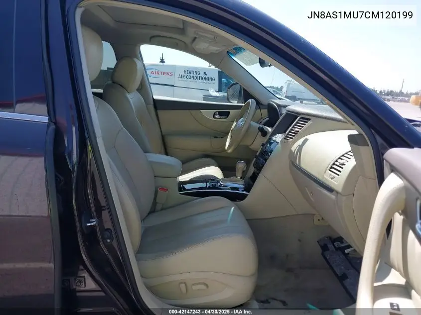 2012 Infiniti Fx35 VIN: JN8AS1MU7CM120199 Lot: 42147243
