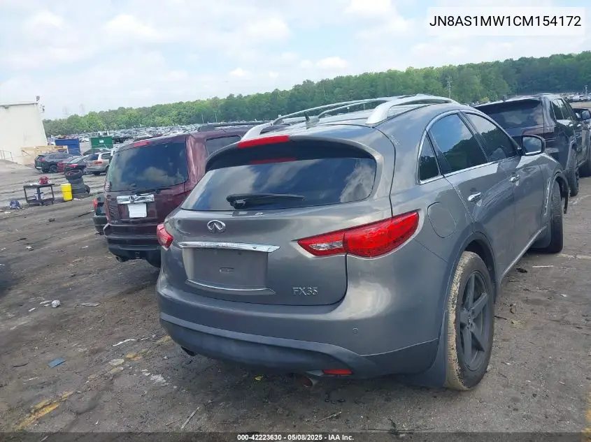2012 Infiniti Fx35 VIN: JN8AS1MW1CM154172 Lot: 42223630