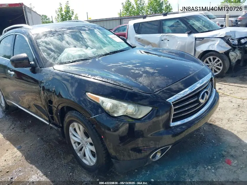 2012 Infiniti Fx35 VIN: JN8AS1MU4CM120726 Lot: 42228636