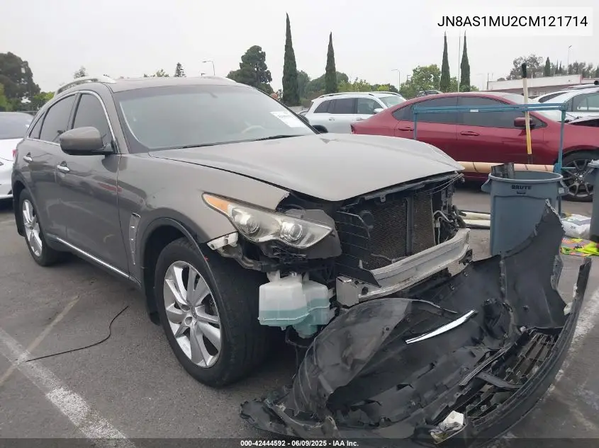 2012 Infiniti Fx35 VIN: JN8AS1MU2CM121714 Lot: 42444592