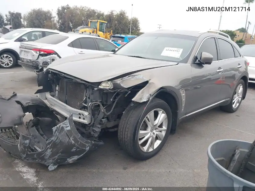 2012 Infiniti Fx35 VIN: JN8AS1MU2CM121714 Lot: 42444592