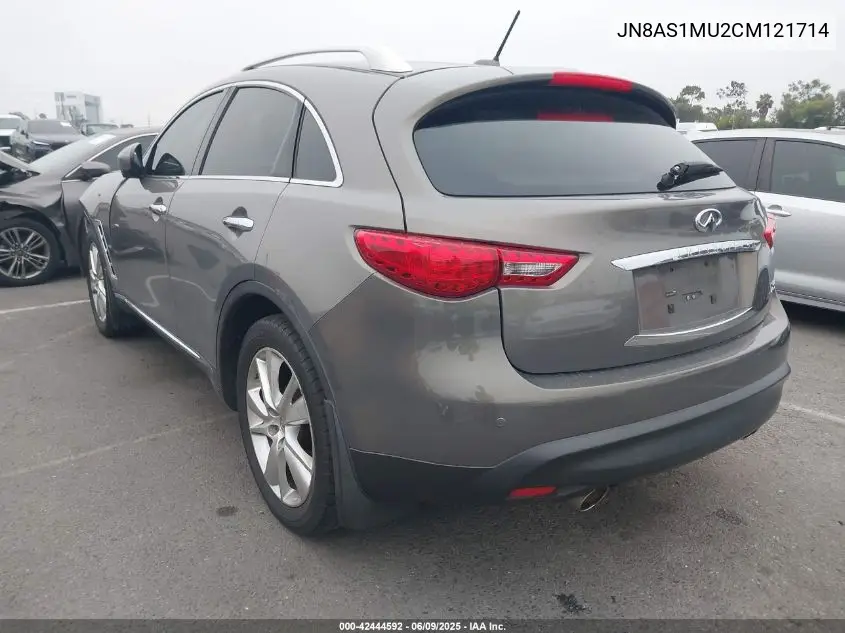 2012 Infiniti Fx35 VIN: JN8AS1MU2CM121714 Lot: 42444592