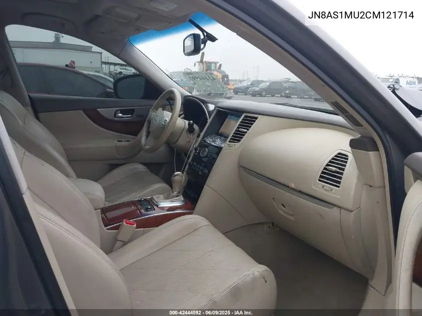 2012 Infiniti Fx35 VIN: JN8AS1MU2CM121714 Lot: 42444592