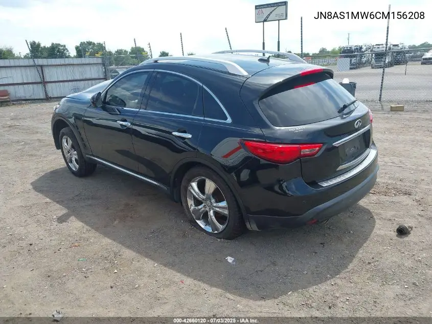 2012 Infiniti Fx35 VIN: JN8AS1MW6CM156208 Lot: 42660120