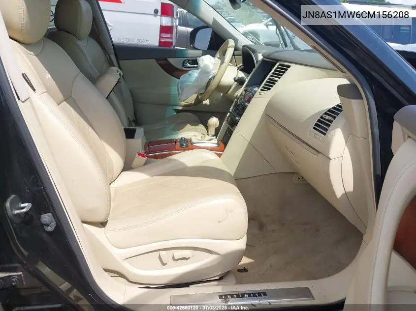 2012 Infiniti Fx35 VIN: JN8AS1MW6CM156208 Lot: 42660120