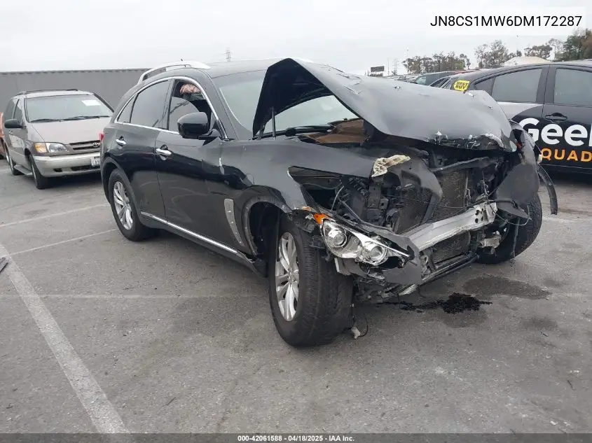 2013 Infiniti Fx37 VIN: JN8CS1MW6DM172287 Lot: 42061588