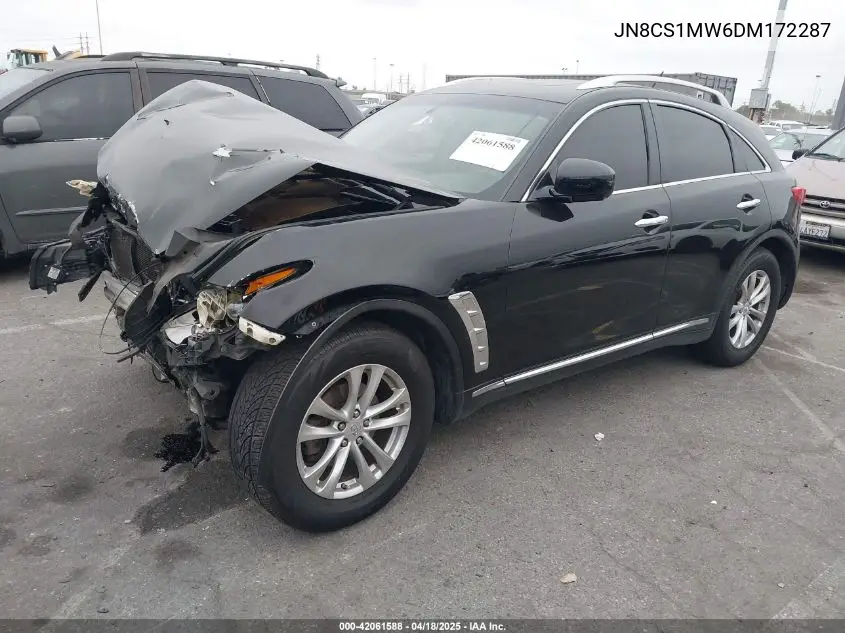 2013 Infiniti Fx37 VIN: JN8CS1MW6DM172287 Lot: 42061588