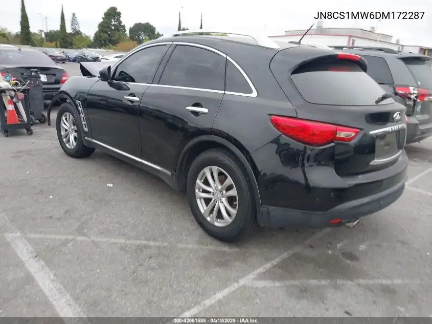 2013 Infiniti Fx37 VIN: JN8CS1MW6DM172287 Lot: 42061588