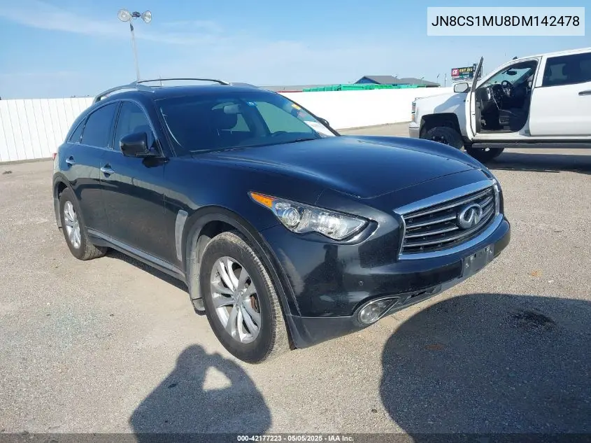 2013 Infiniti Fx37 VIN: JN8CS1MU8DM142478 Lot: 42177223