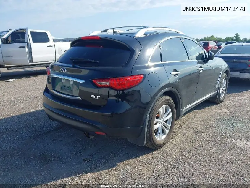 2013 Infiniti Fx37 VIN: JN8CS1MU8DM142478 Lot: 42177223
