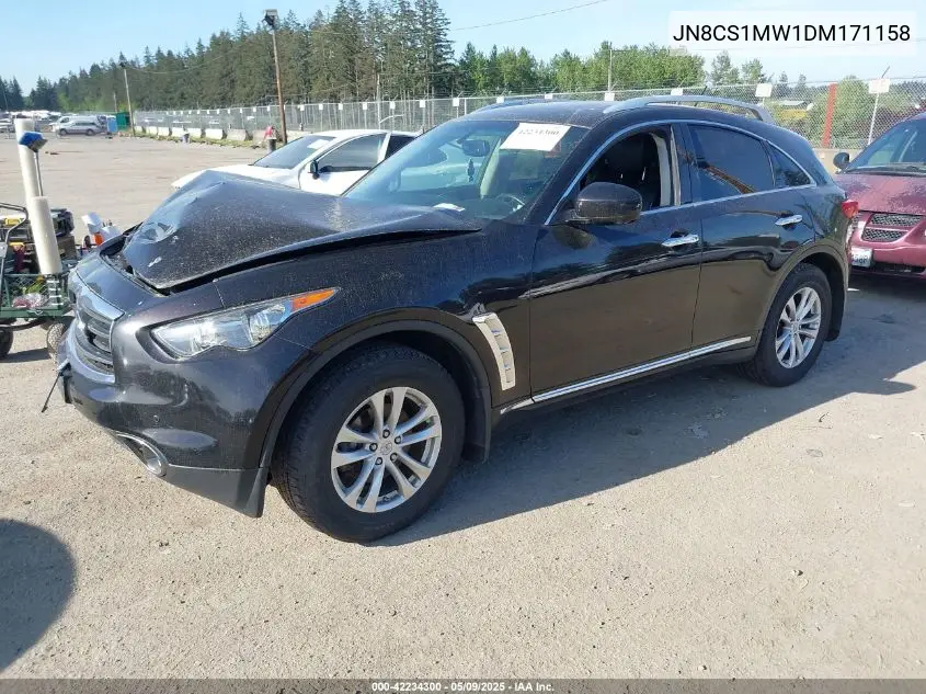 2013 Infiniti Fx37 VIN: JN8CS1MW1DM171158 Lot: 42234300