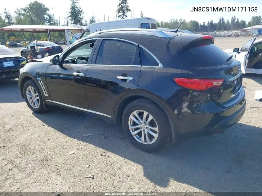2013 Infiniti Fx37 VIN: JN8CS1MW1DM171158 Lot: 42234300