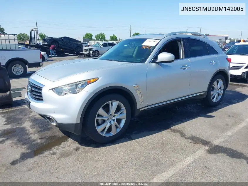 2013 Infiniti Fx37 VIN: JN8CS1MU9DM142005 Lot: 42418388