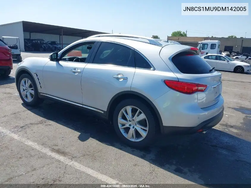 2013 Infiniti Fx37 VIN: JN8CS1MU9DM142005 Lot: 42418388