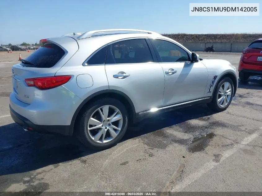 2013 Infiniti Fx37 VIN: JN8CS1MU9DM142005 Lot: 42418388