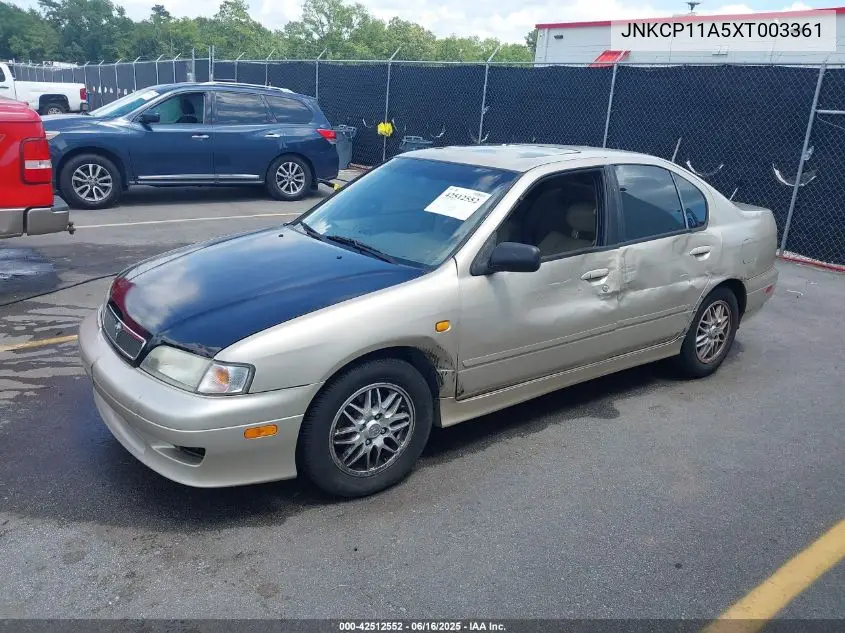 1999 Infiniti G20 Standard/Touring VIN: JNKCP11A5XT003361 Lot: 42512552