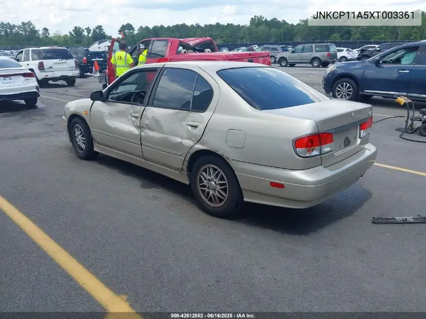 1999 Infiniti G20 Standard/Touring VIN: JNKCP11A5XT003361 Lot: 42512552