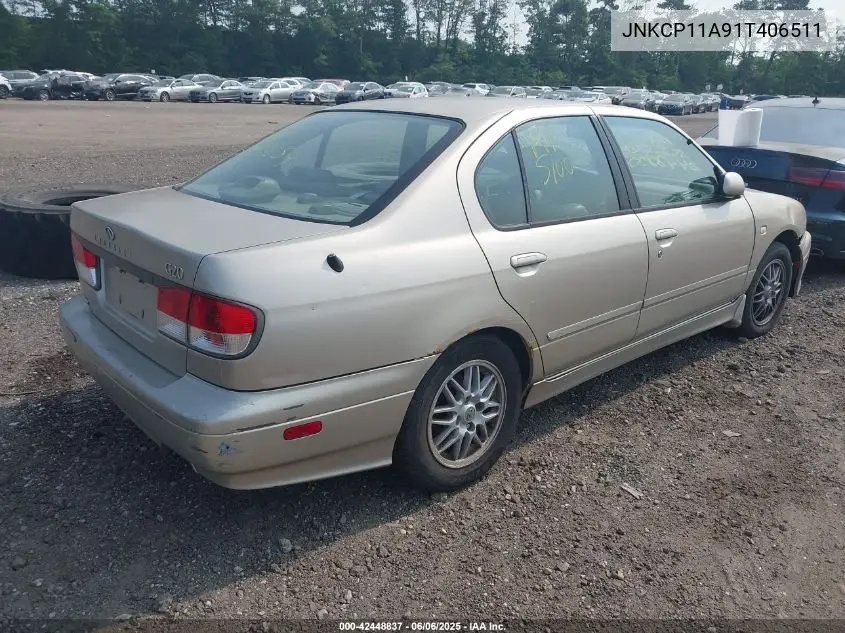 2001 Infiniti G20 Luxury VIN: JNKCP11A91T406511 Lot: 42448837