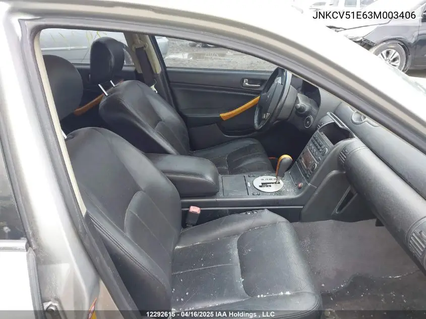 2003 Infiniti G35 VIN: JNKCV51E63M003406 Lot: 12292615