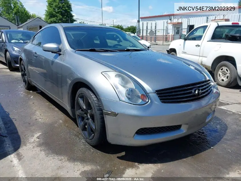 2003 Infiniti G35 Base W/Leather VIN: JNKCV54E73M202329 Lot: 42217042