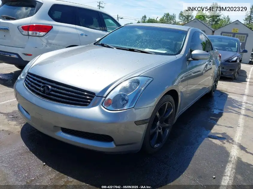 2003 Infiniti G35 Base W/Leather VIN: JNKCV54E73M202329 Lot: 42217042