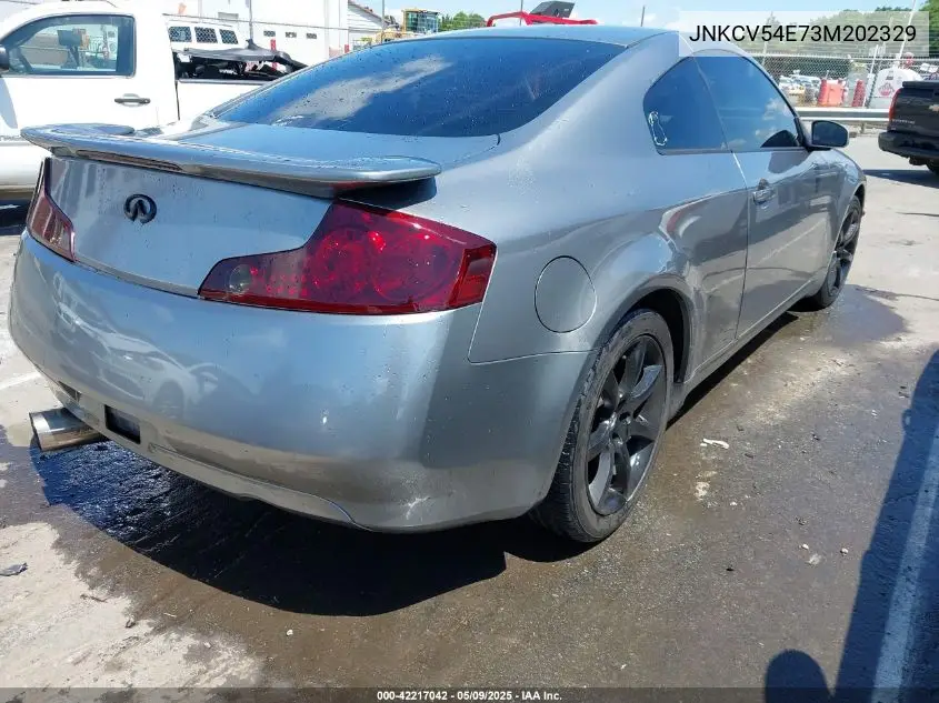 2003 Infiniti G35 Base W/Leather VIN: JNKCV54E73M202329 Lot: 42217042