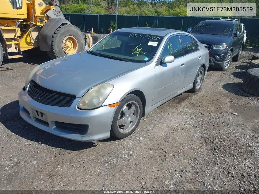 2003 Infiniti G35 Luxury Leather VIN: JNKCV51E73M305559 Lot: 42217993