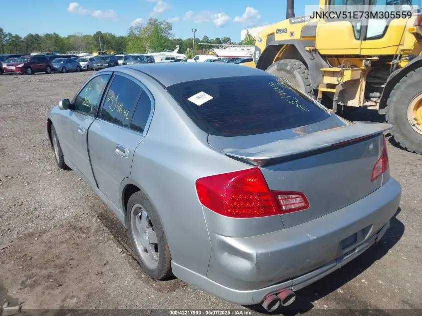2003 Infiniti G35 Luxury Leather VIN: JNKCV51E73M305559 Lot: 42217993