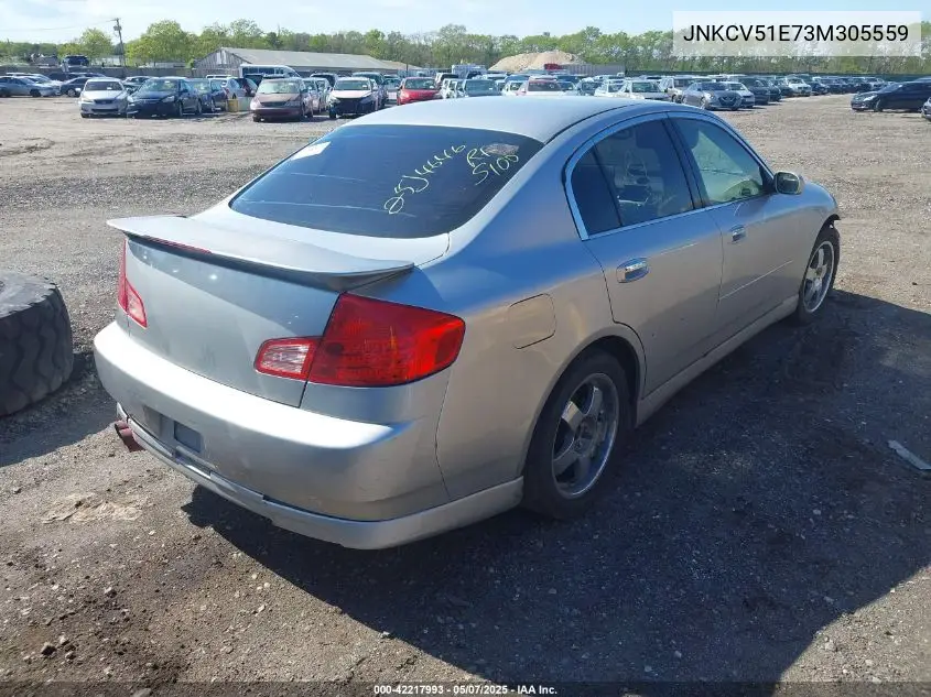 2003 Infiniti G35 Luxury Leather VIN: JNKCV51E73M305559 Lot: 42217993