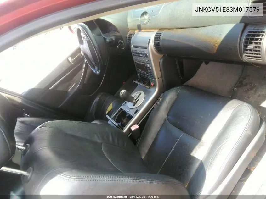 2003 Infiniti G35 Luxury Leather VIN: JNKCV51E83M017579 Lot: 42250929