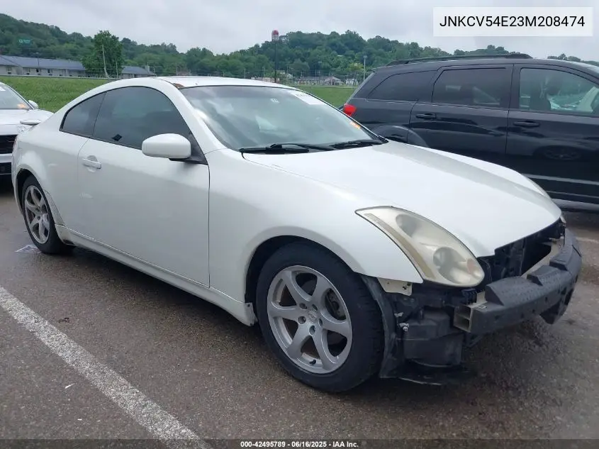 2003 Infiniti G35 Base W/Leather VIN: JNKCV54E23M208474 Lot: 42495789